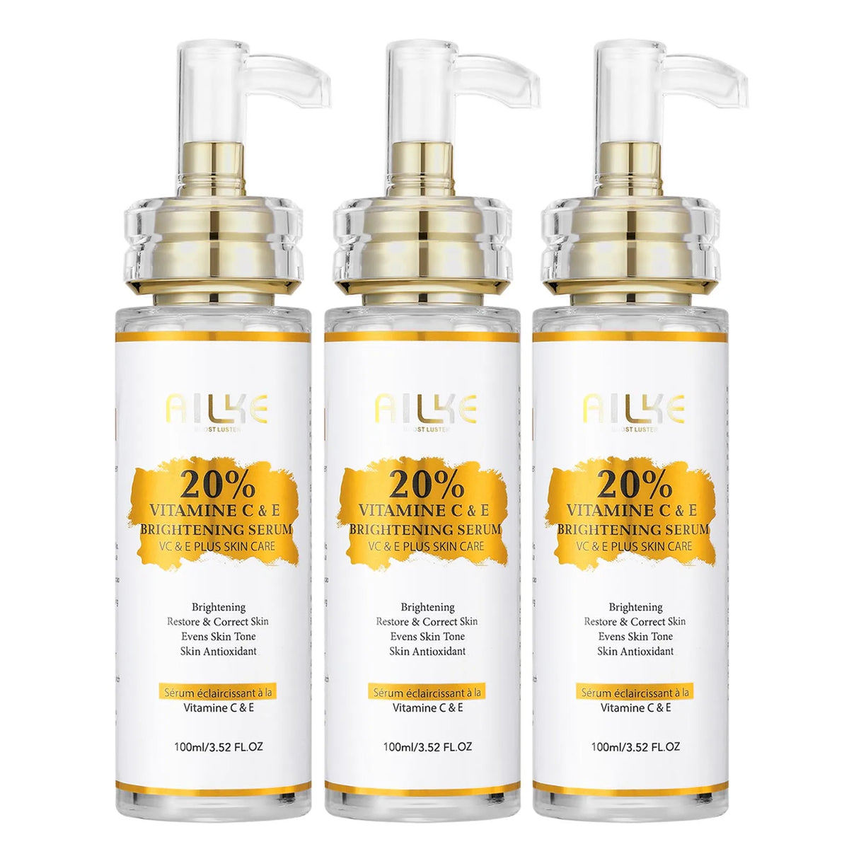 AILKE Vitamin C and E Brightening Dark Spot Moisturizing Serum