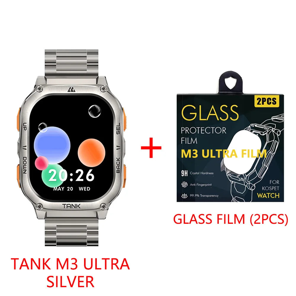 KOSPET Tank M3 Ultra GPS Smartwatch For Men Waterproof 5ATM
