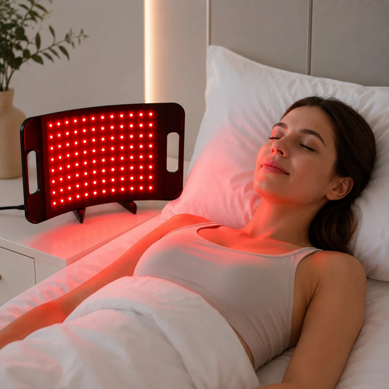 Near Infrared Light Panel 660Nm 850Nm With Adjustable Stand Timer