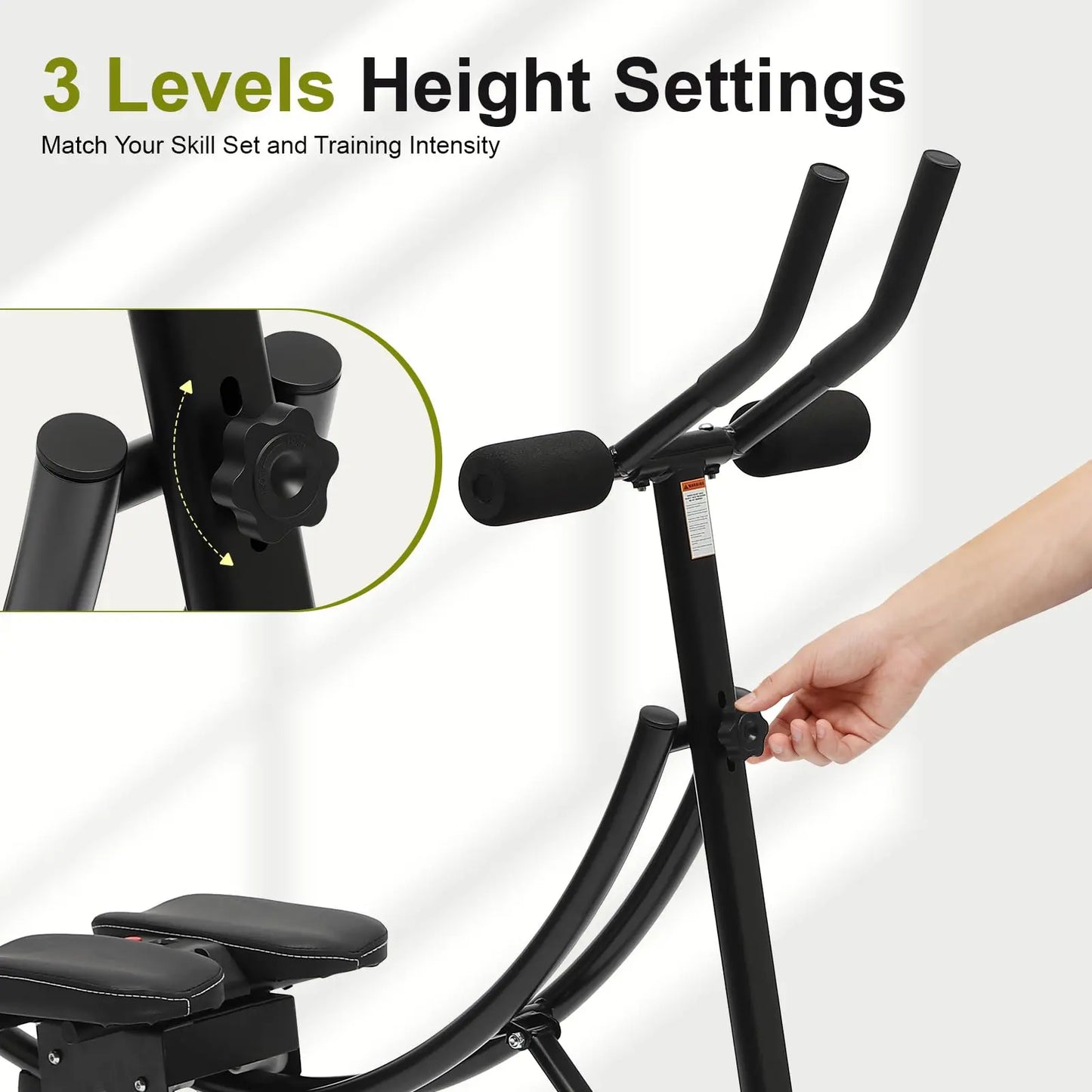 150kg Adjustable Abs Trainer Home Gym Core Machine Digital Counter