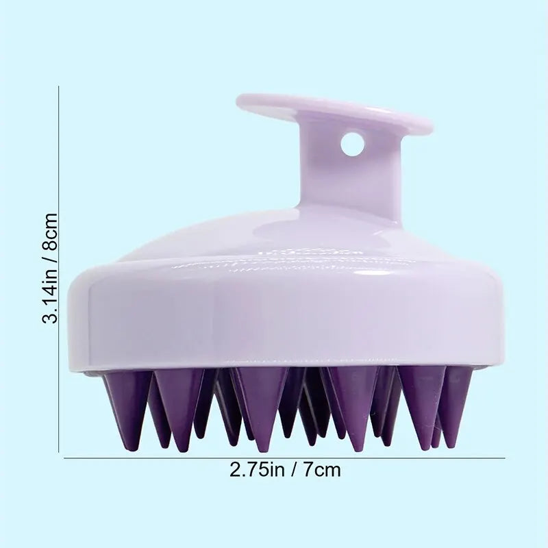 Silicone Shampoo Brush Head For Scalp Massage And Hair Washing