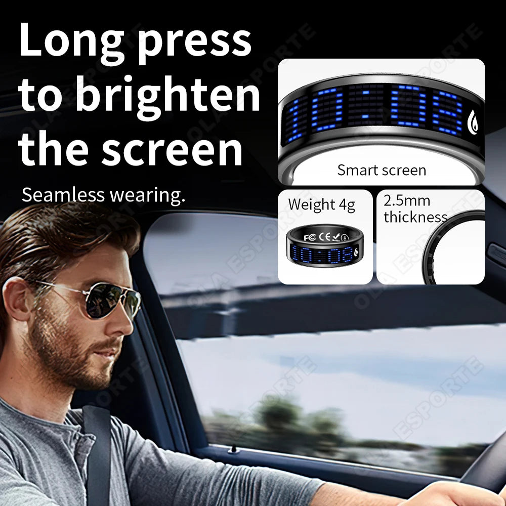 Ola Esporte Smart Ring With AMOLED Display And Health Tracking
