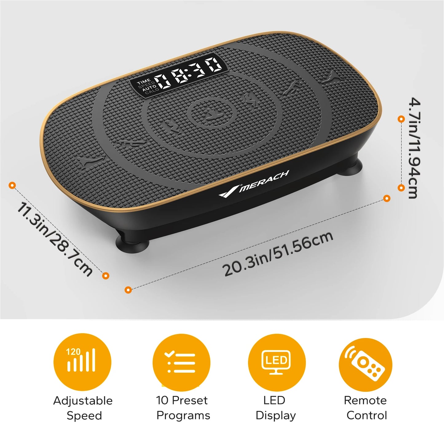 Merach Vibration Plate Exercise Machine For Whole Body Fitness Training
