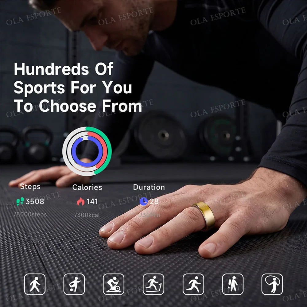 Ola Esporte Smart Ring Heart Rate Blood Oxygen Sleep Monitor