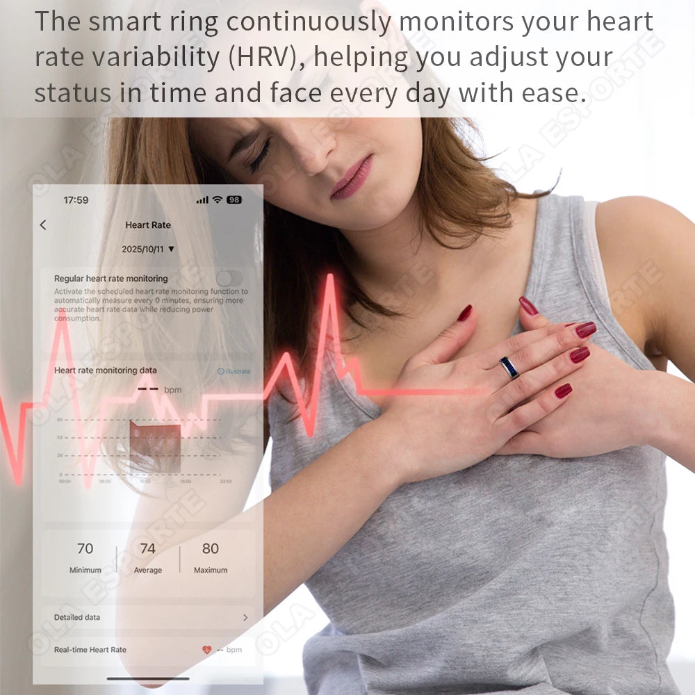 Ola Esporte Smart Ring With AMOLED Display And Health Tracking