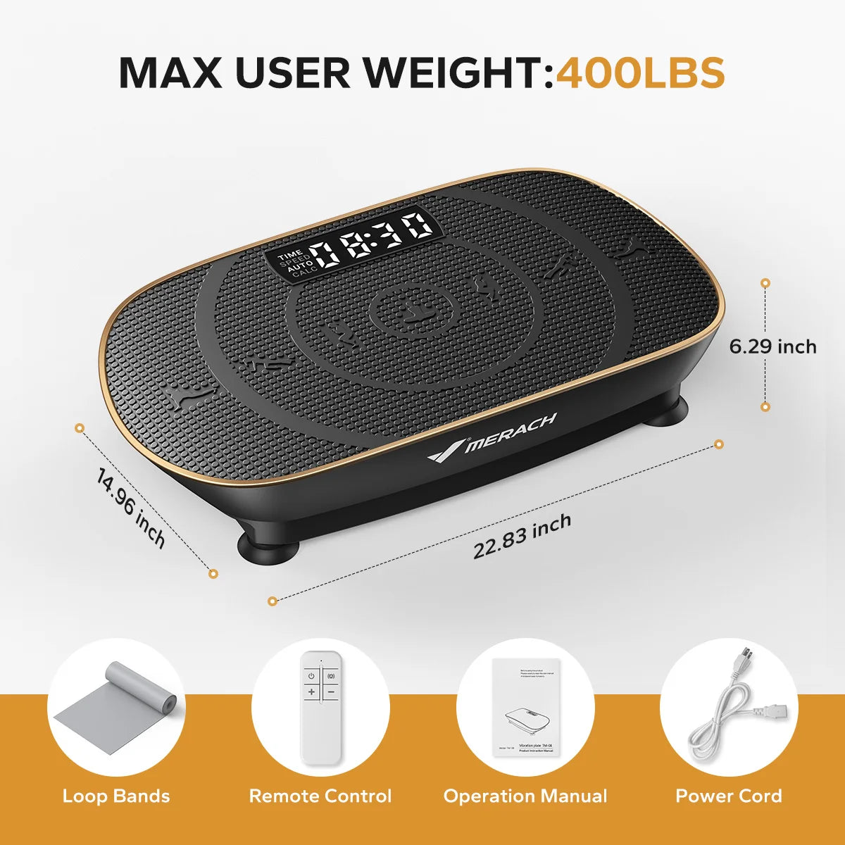 Merach Vibration Plate Exercise Machine For Whole Body Fitness Training
