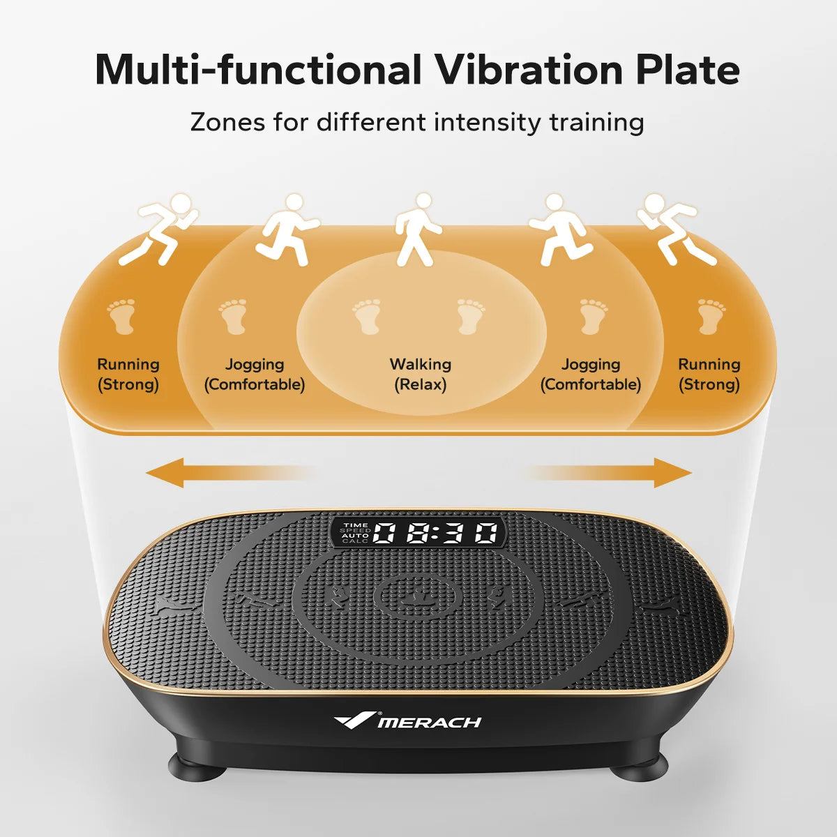 Merach Vibration Plate Exercise Machine For Whole Body Fitness Training