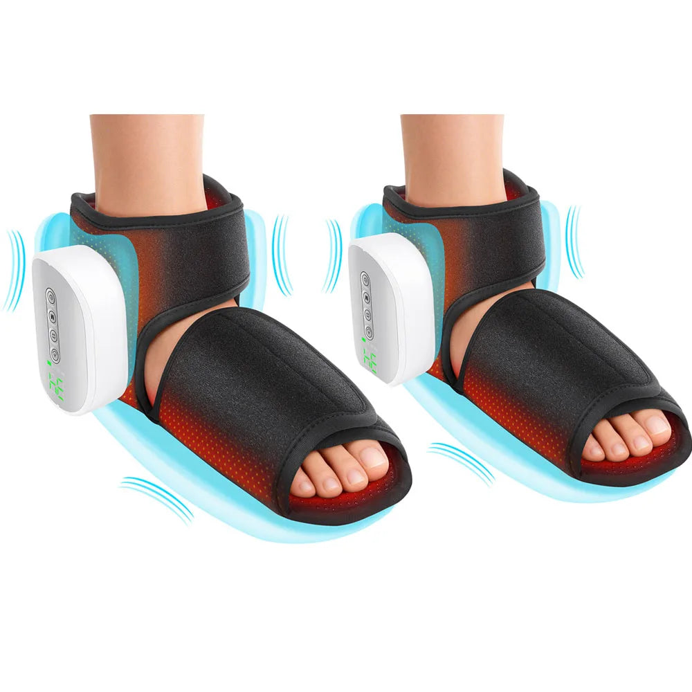 Hailicare Dual Airbag Heated Foot Ankle Massager For Comfort