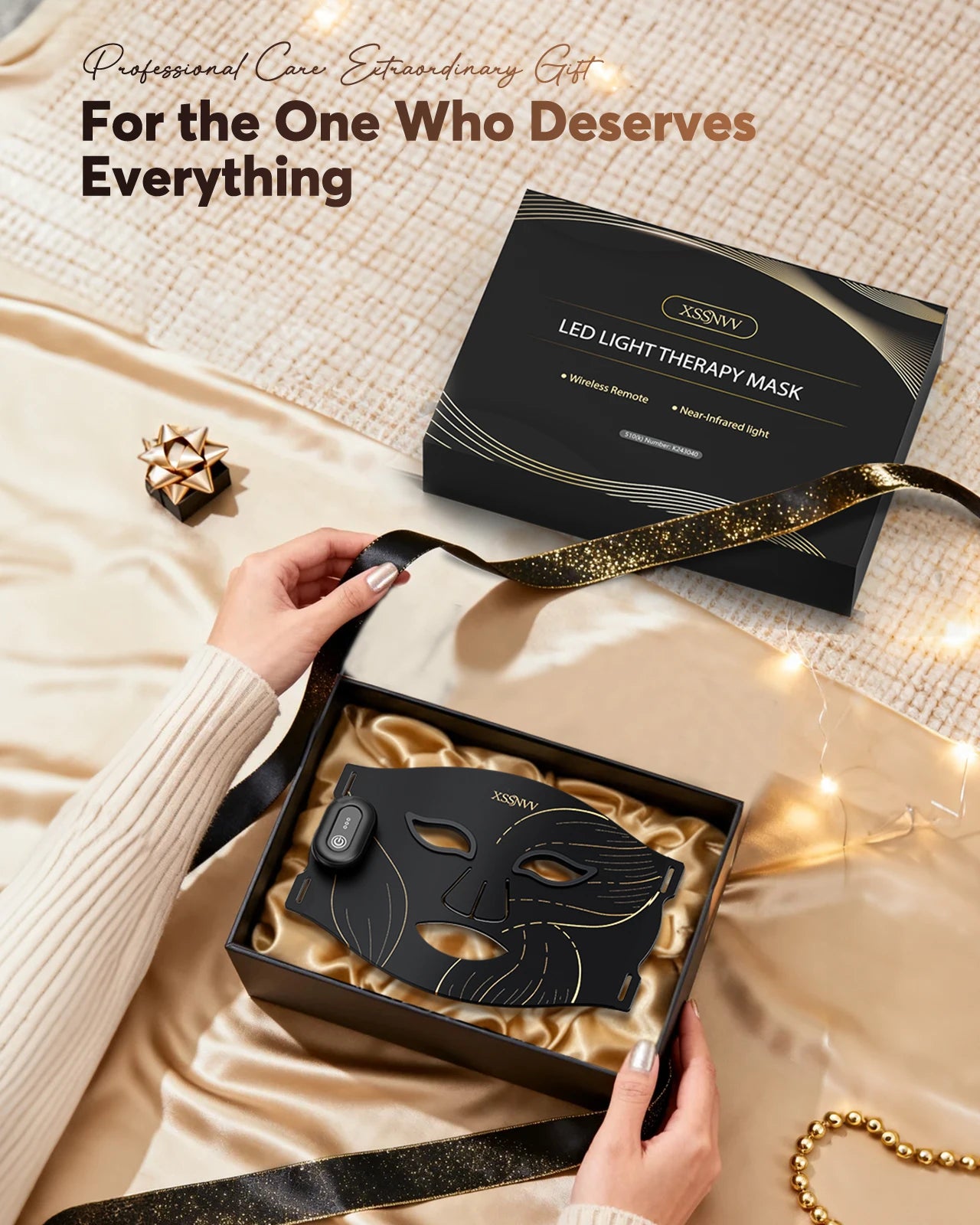 Rechargeable Wireless Led Beauty Mask For Advanced Facial Skin Care