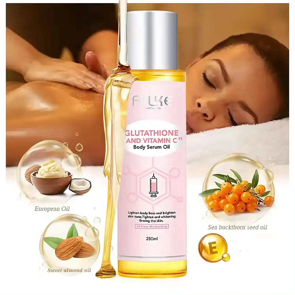 AILKE Glutathione and Vitamin C Brightening Moisturizing Skincare Set