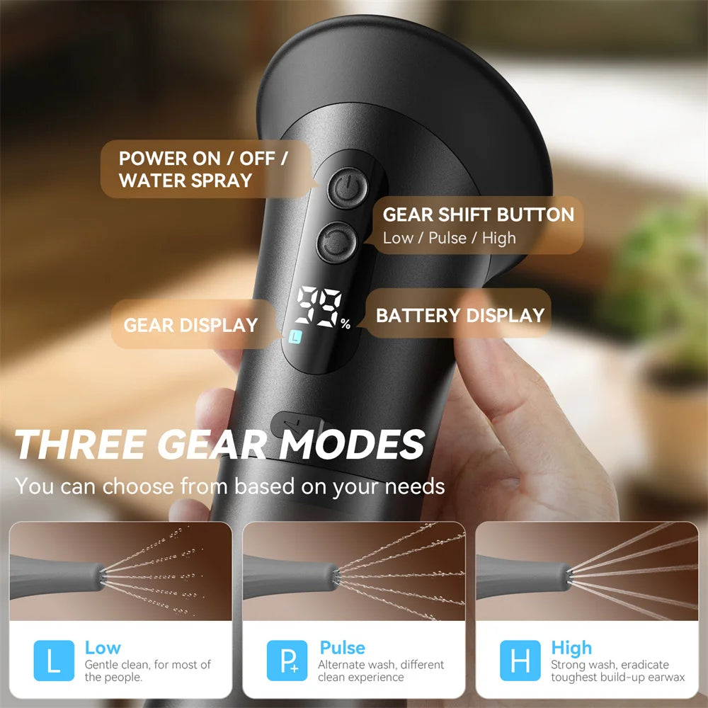 SUNUO Electric Water Powered Ear Wax Removal Irrigation Cleaning System