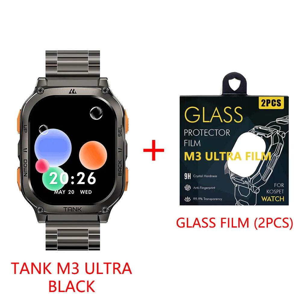 KOSPET Tank M3 Ultra GPS Smartwatch For Men Waterproof 5ATM