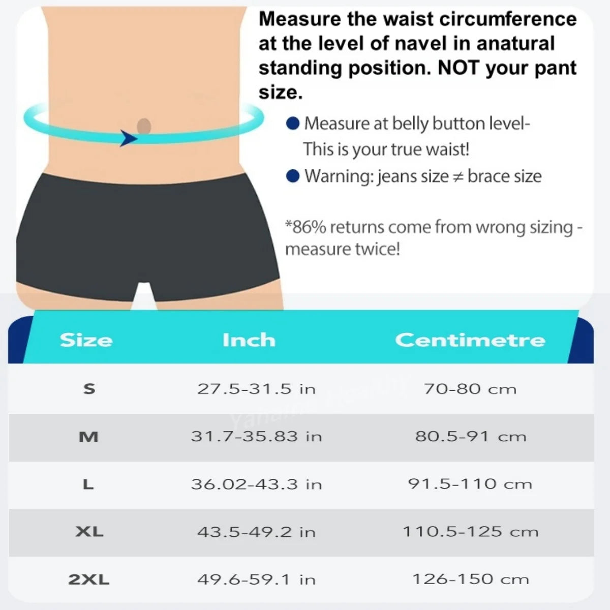 Lightweight Lumbar Support Belt For Lower Back Pain Sciatica Relief