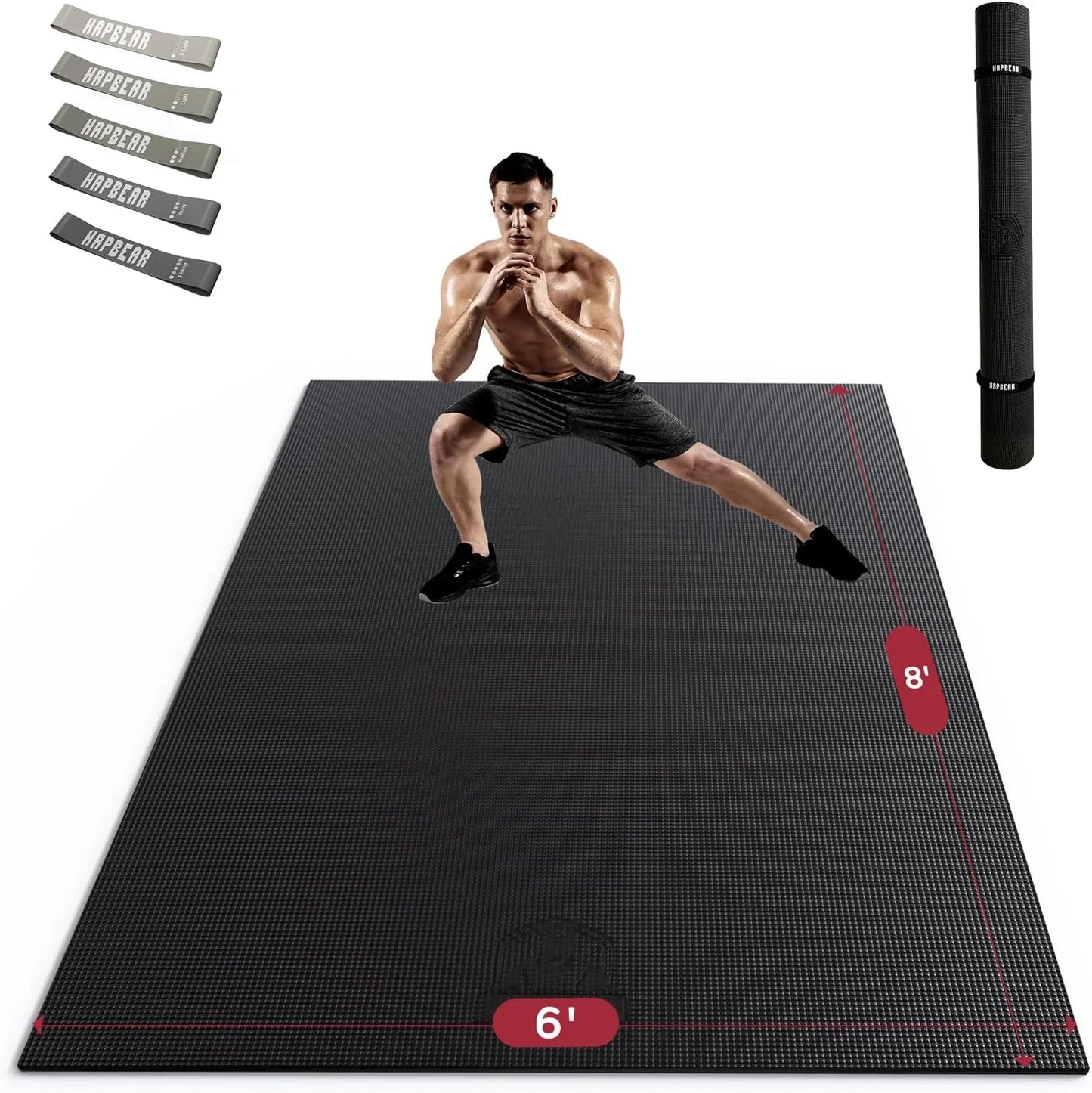 Hapbear High Density Pvc Commercial Grade Fitness Mat