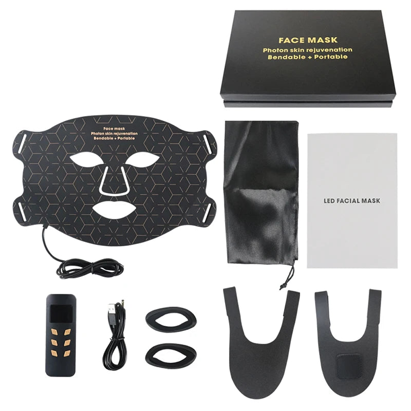 Portable Led Light Therapy Mask For Facial Skin Rejuvenation