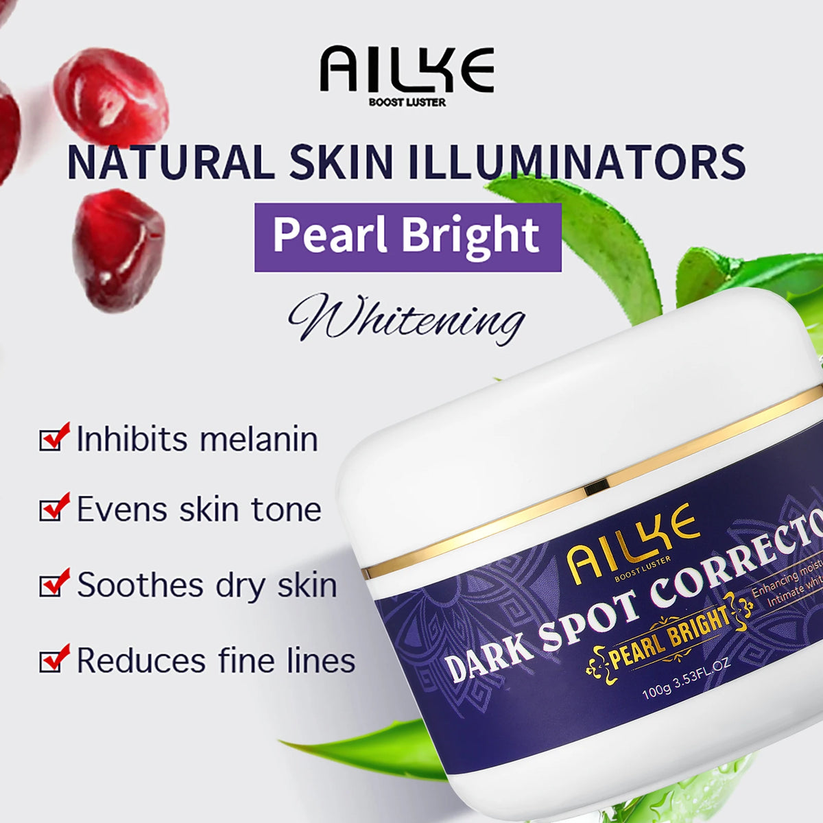 AILKE Glutathione Dark Spot Corrector Moisturizing Face Cream