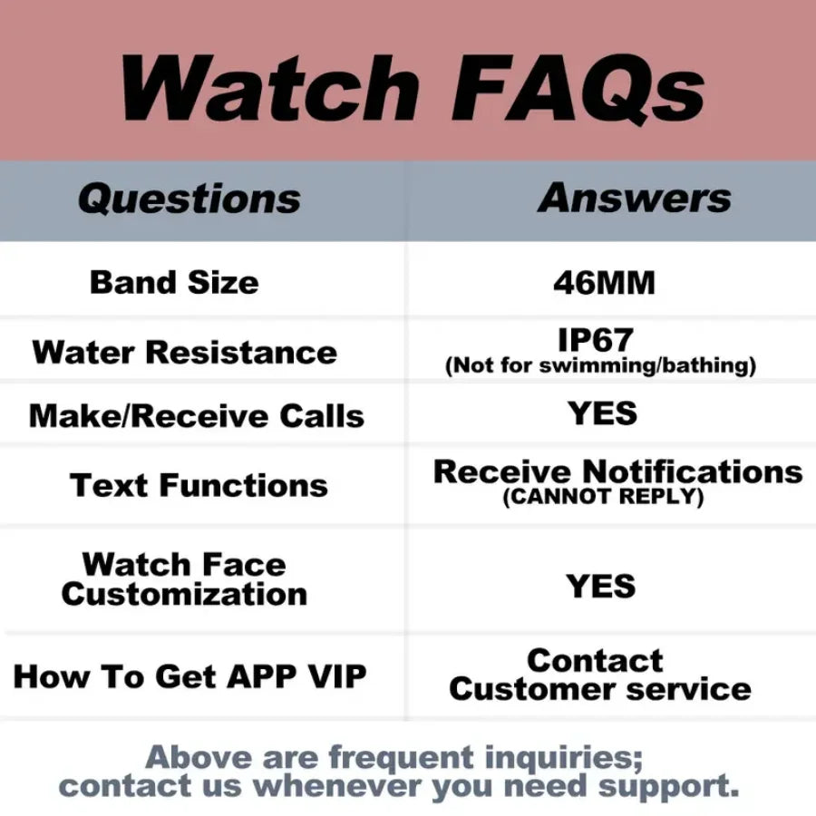 W&O Smart Watch With Call Function And Fitness Tracking
