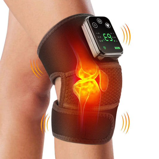 Hailicare Cordless Heated Knee Massager With Heat And Vibration