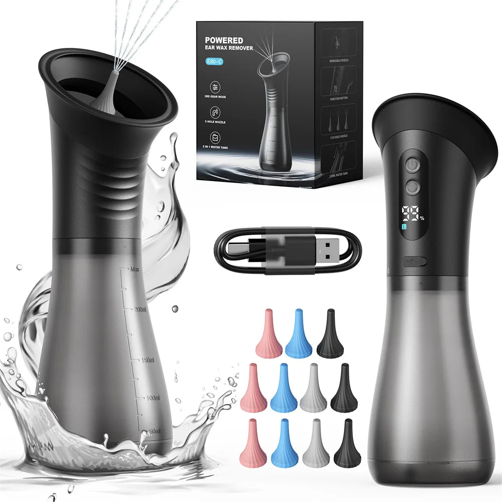 SUNUO Electric Water Powered Ear Wax Removal Irrigation Cleaning System