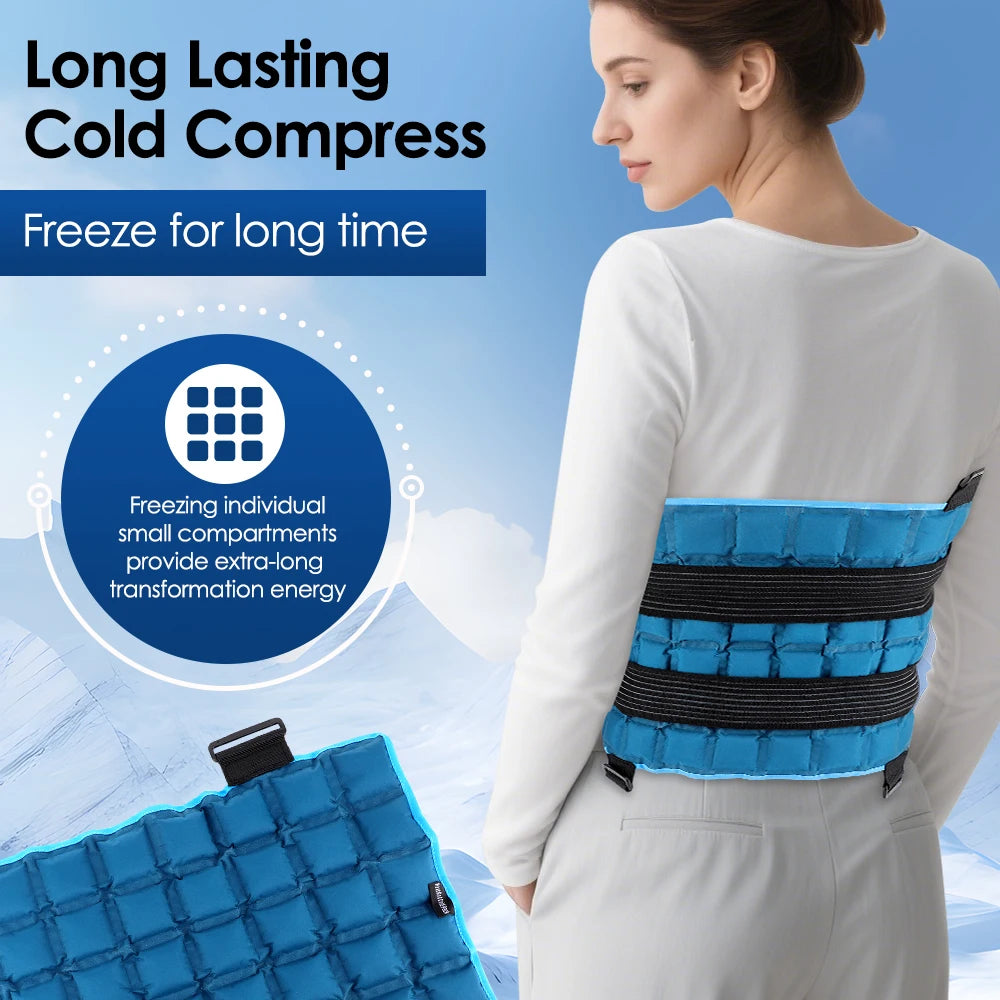 PastSky Reusable Self-Absorbing Ice Pack Hot Cold Wrap Back Knee