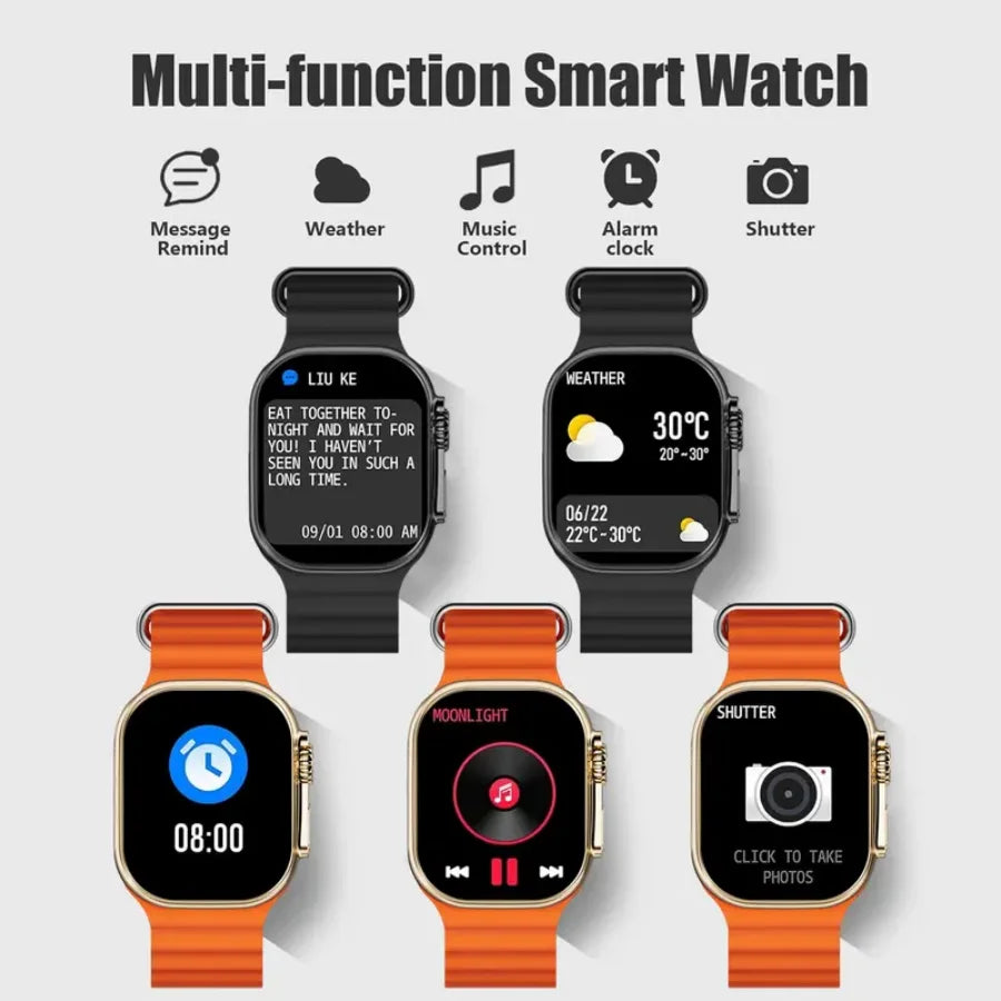 W&O Smart Watch With Call Function And Fitness Tracking