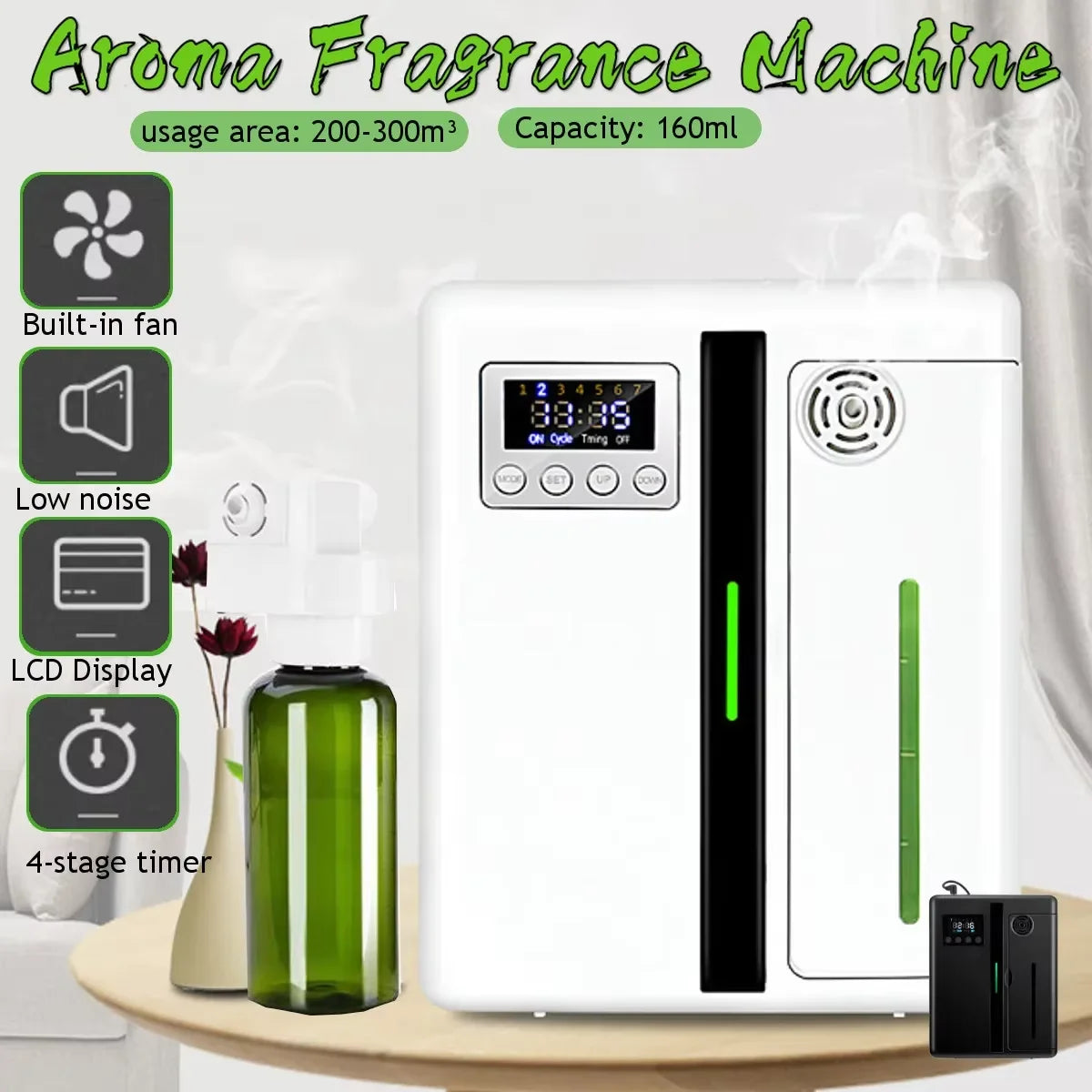 Namste Bluetooth Aroma Diffuser With Wall Mount Holder