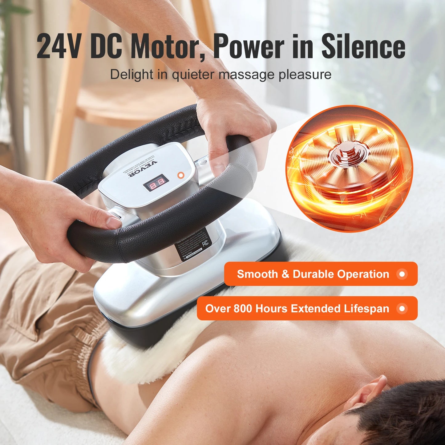 SucceBuy Variable Speed Heated Handheld Electric Body Massager