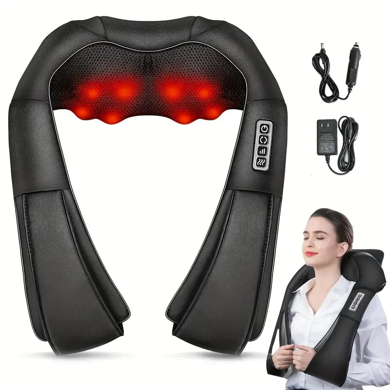Electric Shiatsu Back Neck Massage Pillow With Heat