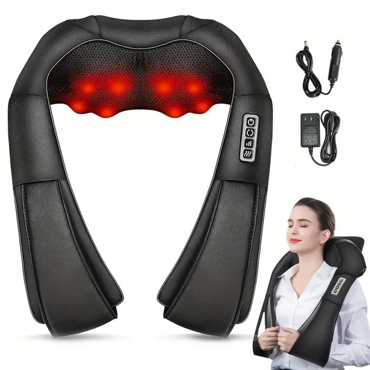 Electric Shiatsu Back Neck Massage Pillow With Heat