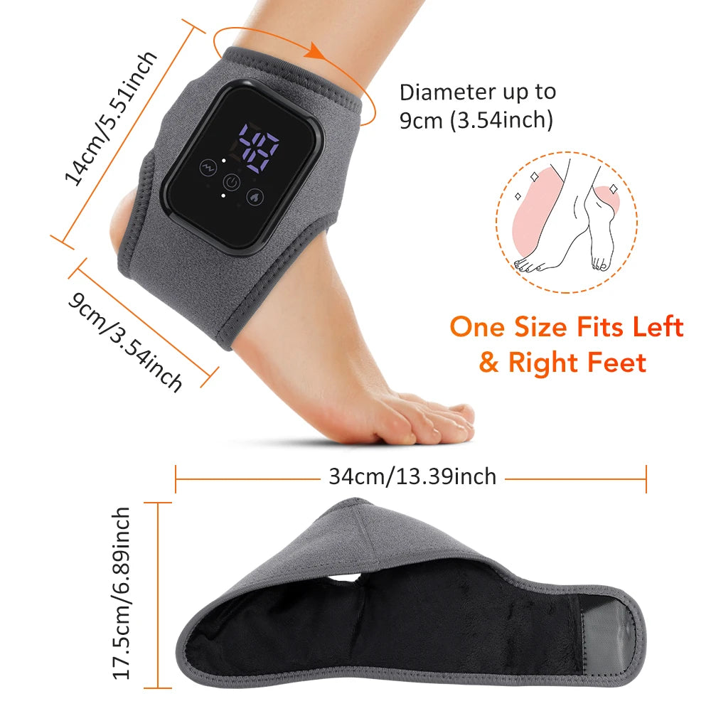 Hailicare Heated Ankle Massager With Vibration And Heat
