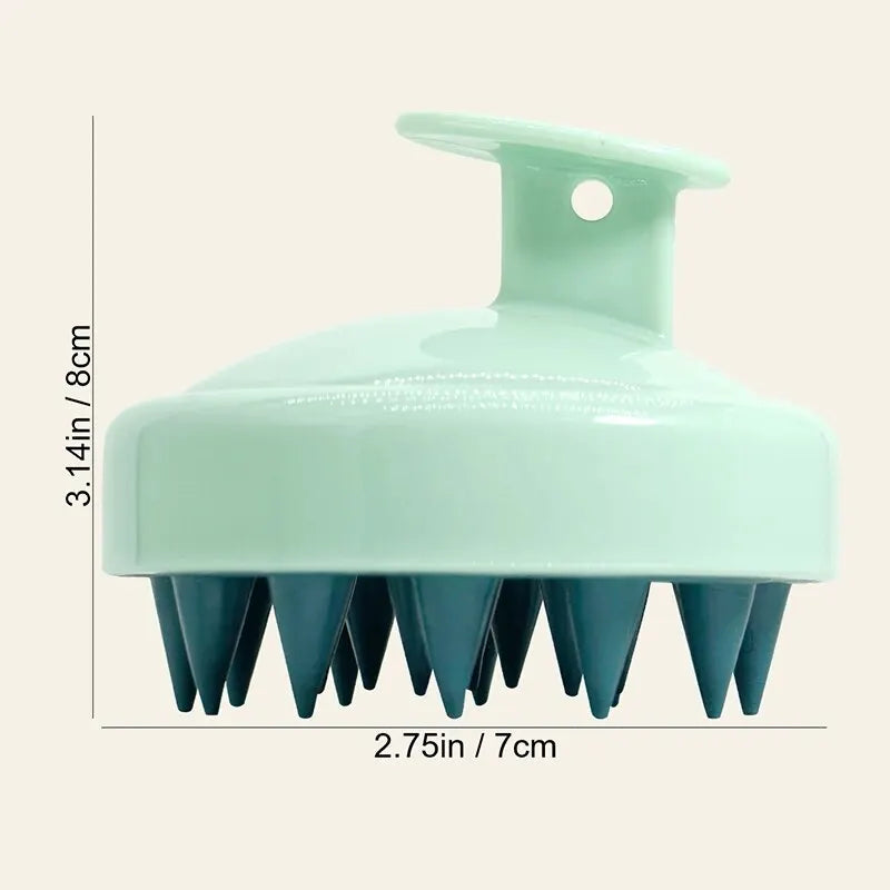 Silicone Shampoo Brush Head For Scalp Massage And Hair Washing