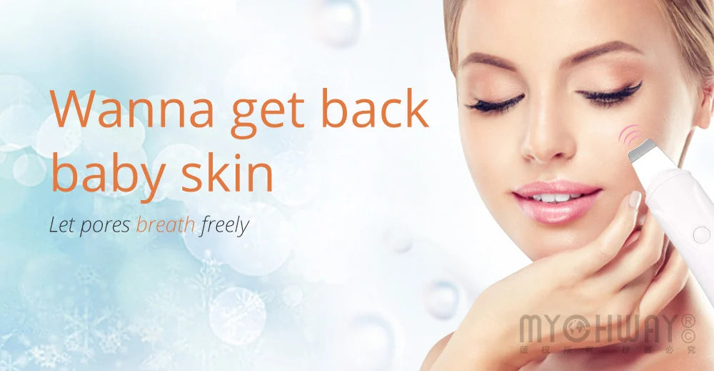 Mychway 3 In 1 Facial Cleansing Ultrasound Beauty Device