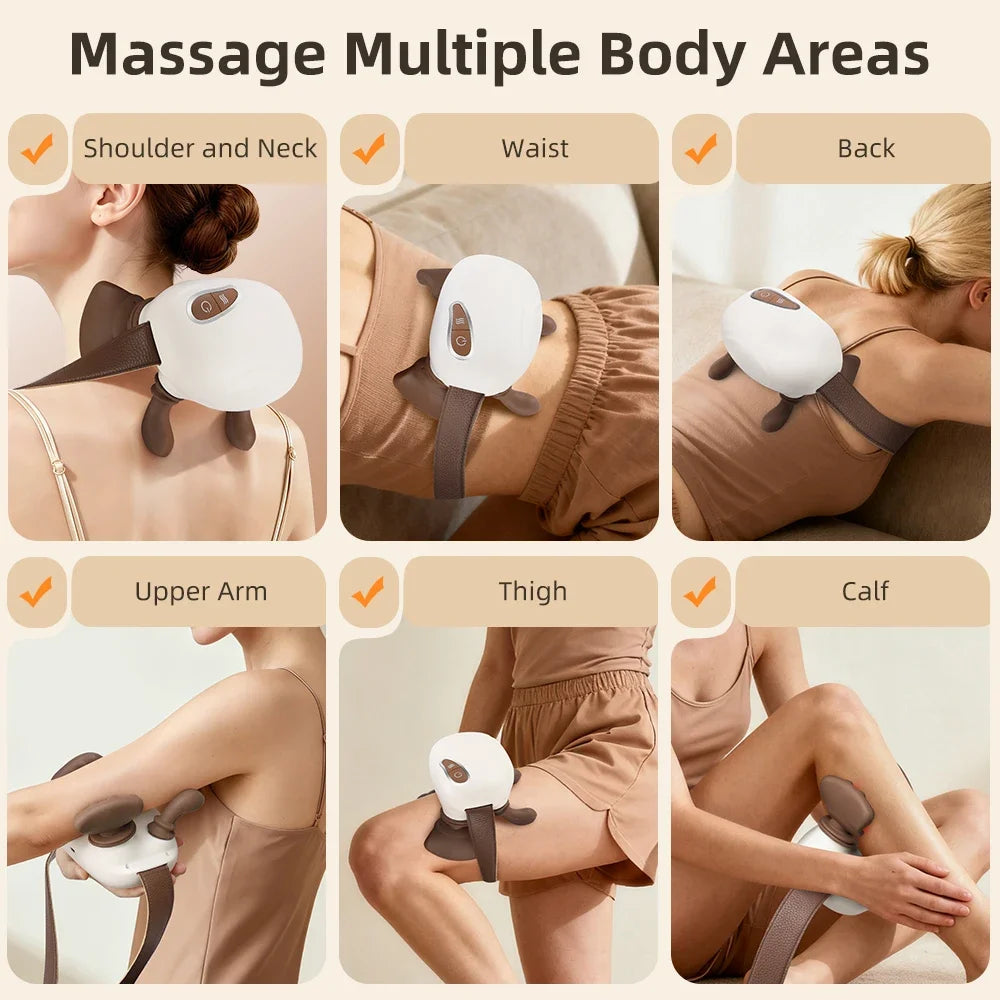 PASTSKY Electric Neck Massager Shiatsu Shoulder With Three Level Adjustment