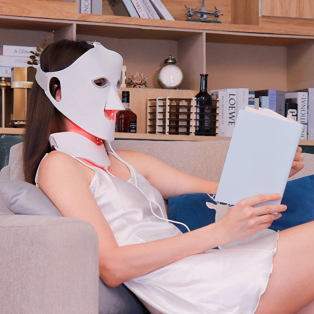 Foreverlily Silicone Led Facial Mask With Red Light Therapy