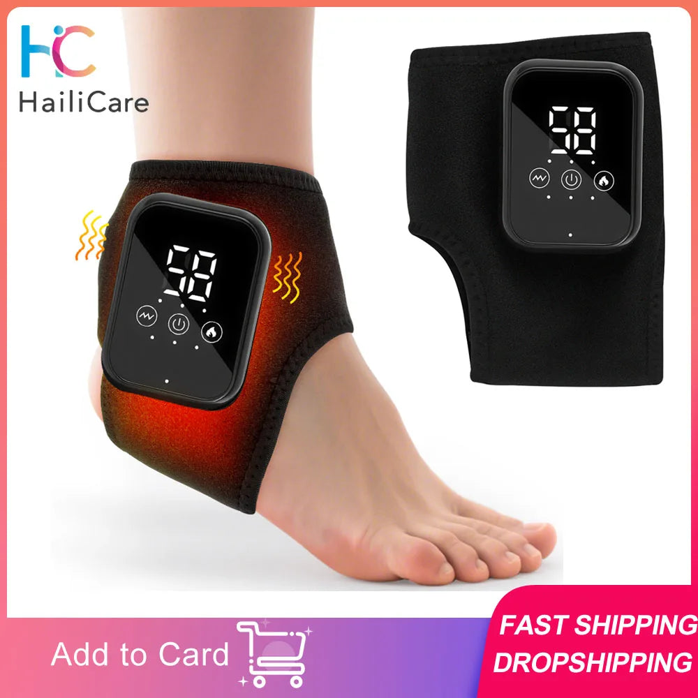 Hailicare Electric Ankle Massager With Heat And Vibration For Feet