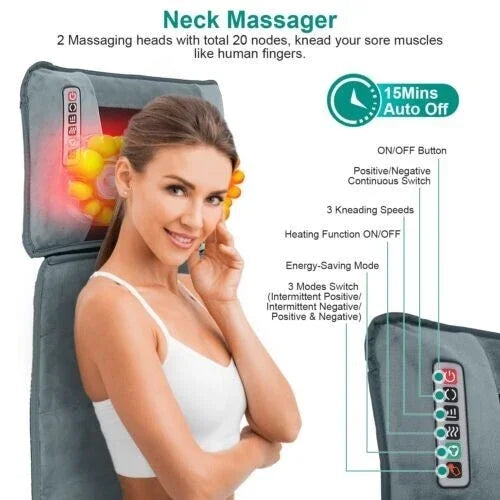Electric Massage Mat Multifunction Full Body Massager With Heating