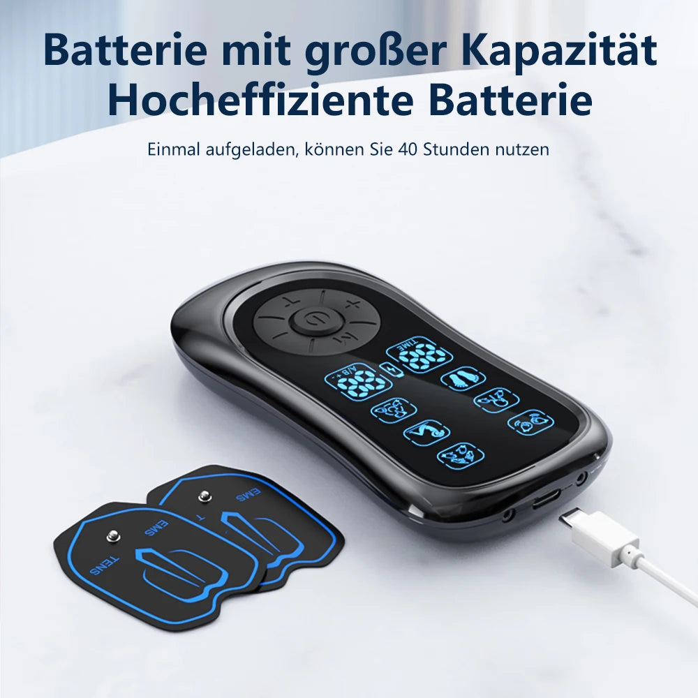 Dual Channel TENS EMS Muscle Stimulator With 6 Modes Rechargeable