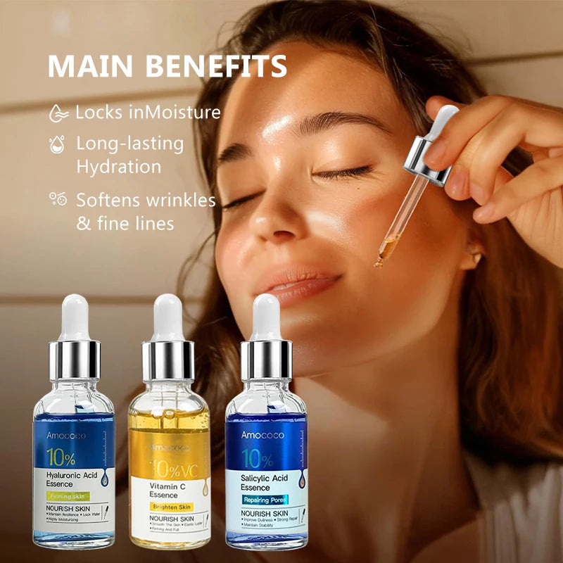 Amococo Vitamin C Serum With Hyaluronic Acid For Hydrating Skin