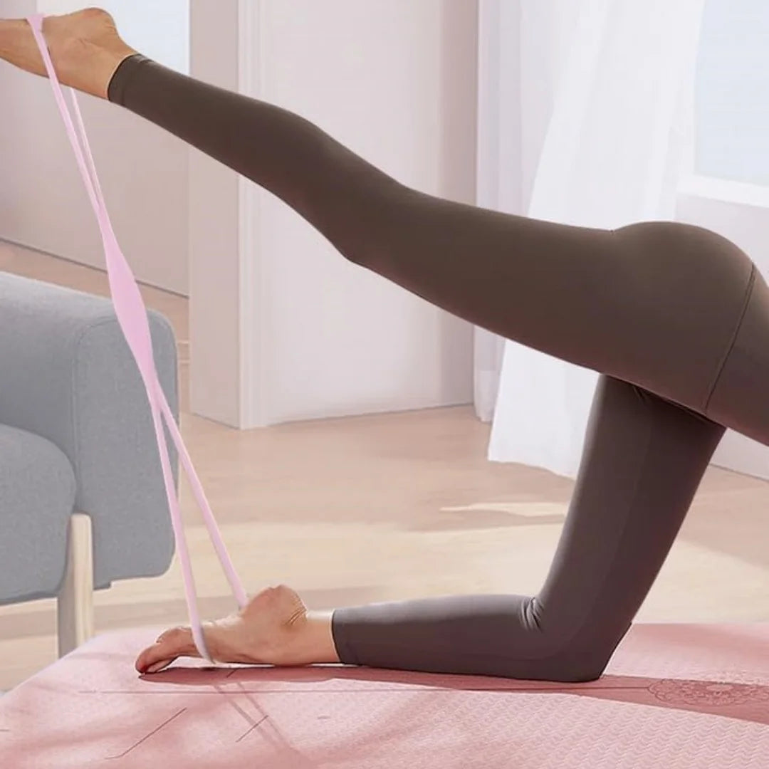Resistance Bands With Handles Figure 8 Elastic Fitness Band For Home Workout
