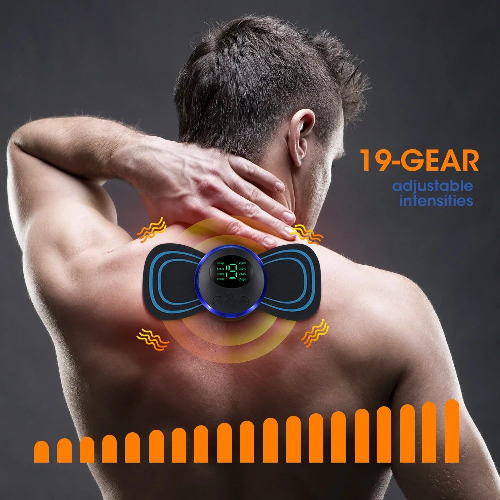Hailicare Electric Neck Massager Patch For Muscle Relaxation And Shoulder Relief