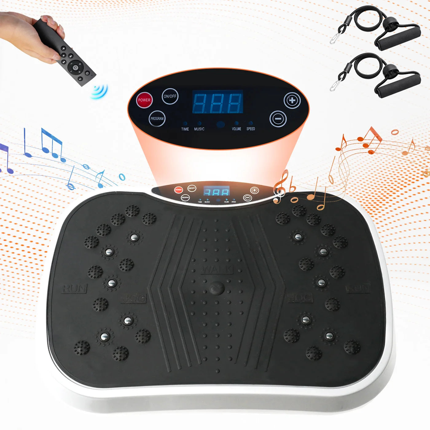 Portable Full Body Vibration Exercise Plate With Remote Control