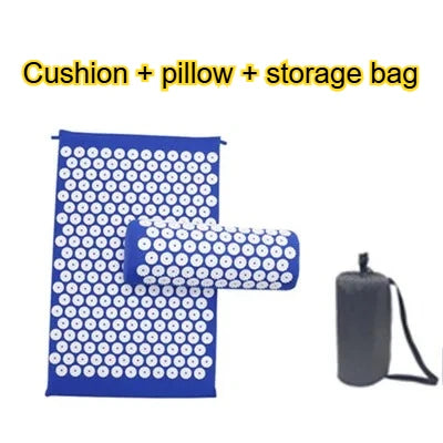 Acupressure Mat And Pillow Set For Neck Back Pain Relief