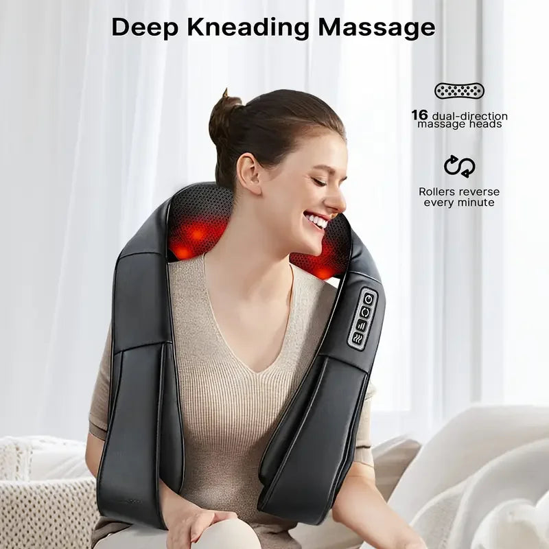 Electric Shiatsu Back Neck Massage Pillow With Heat