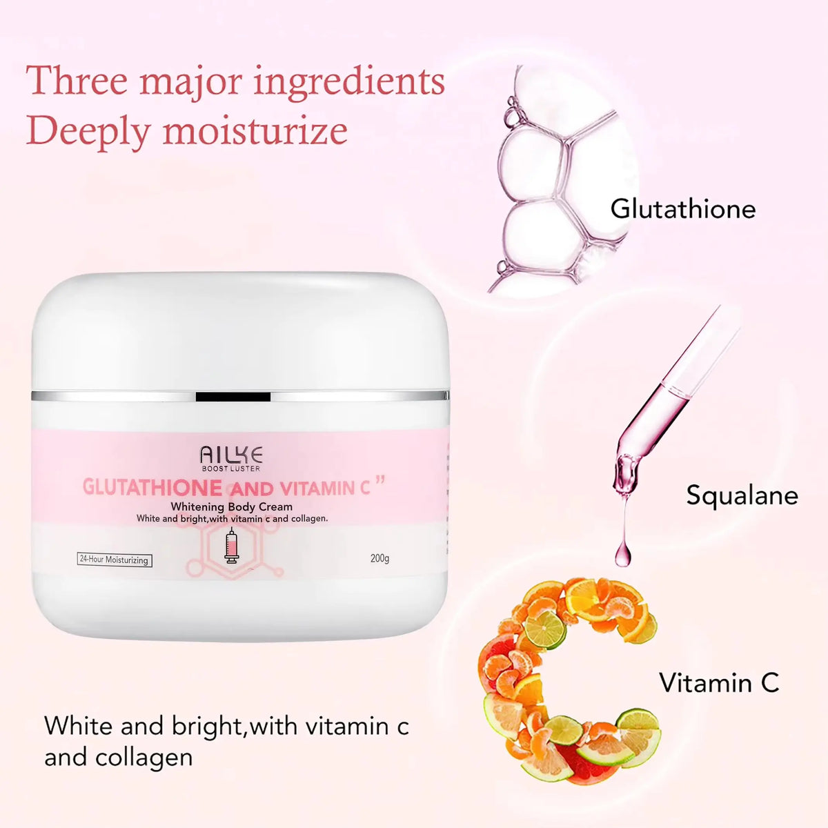 AILKE Glutathione and Vitamin C Brightening Moisturizing Skincare Set