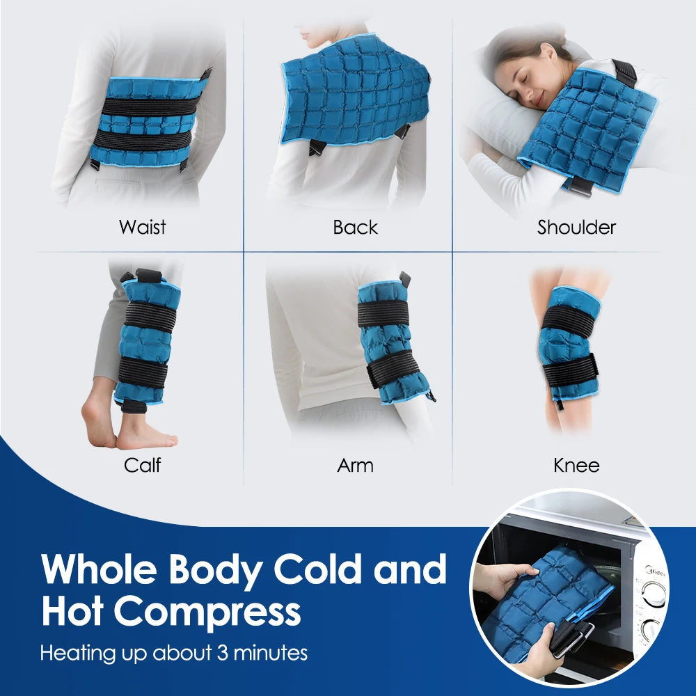 PastSky Reusable Self-Absorbing Ice Pack Hot Cold Wrap Back Knee