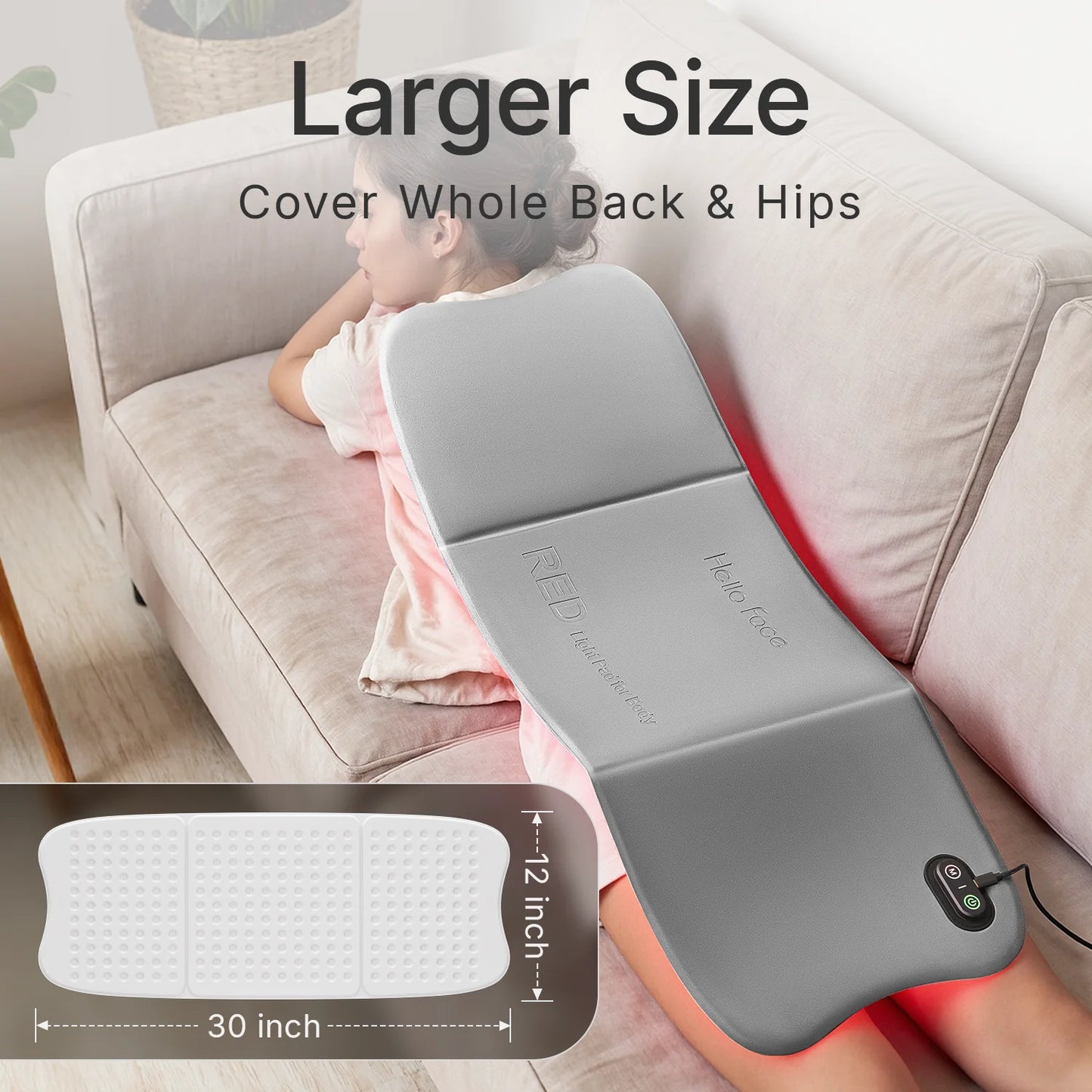 Hello Face Infrared Red Light LED Therapy Panel Pain Relief