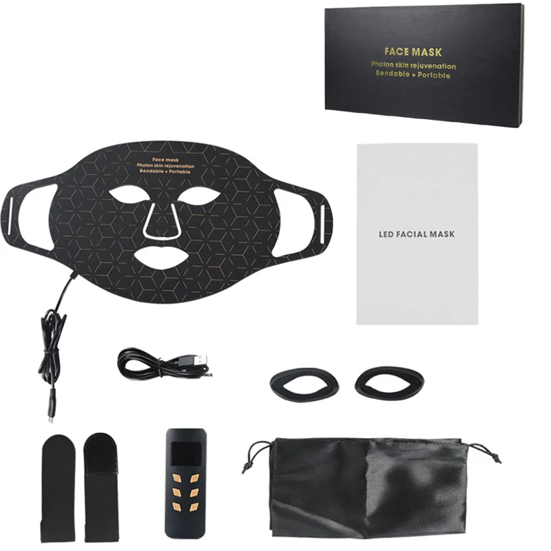 Portable Led Light Therapy Mask For Facial Skin Rejuvenation