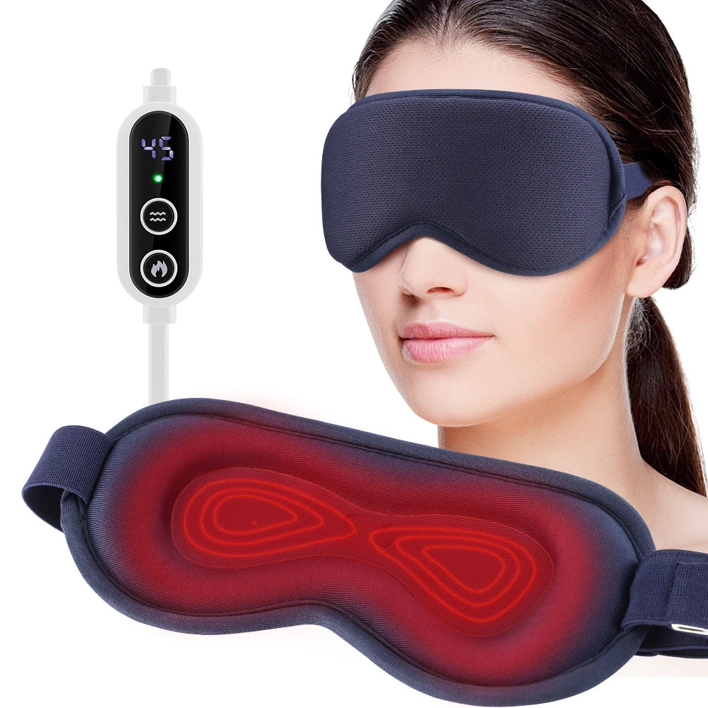 Hailicare Electric Steam Eye Mask With 3D Massage Smart Timing
