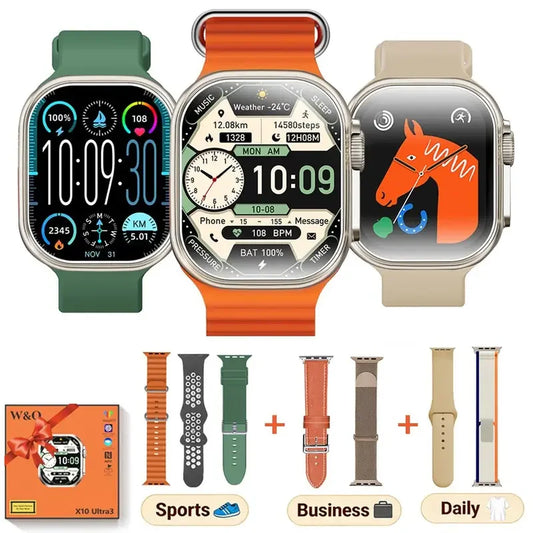 W&O Smart Watch With Call Function And Fitness Tracking