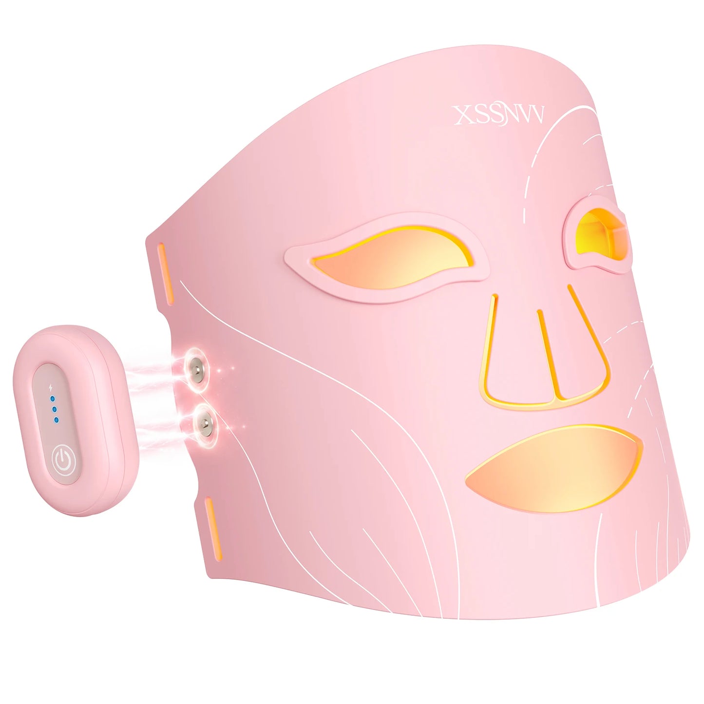 Rechargeable Wireless Led Beauty Mask For Advanced Facial Skin Care